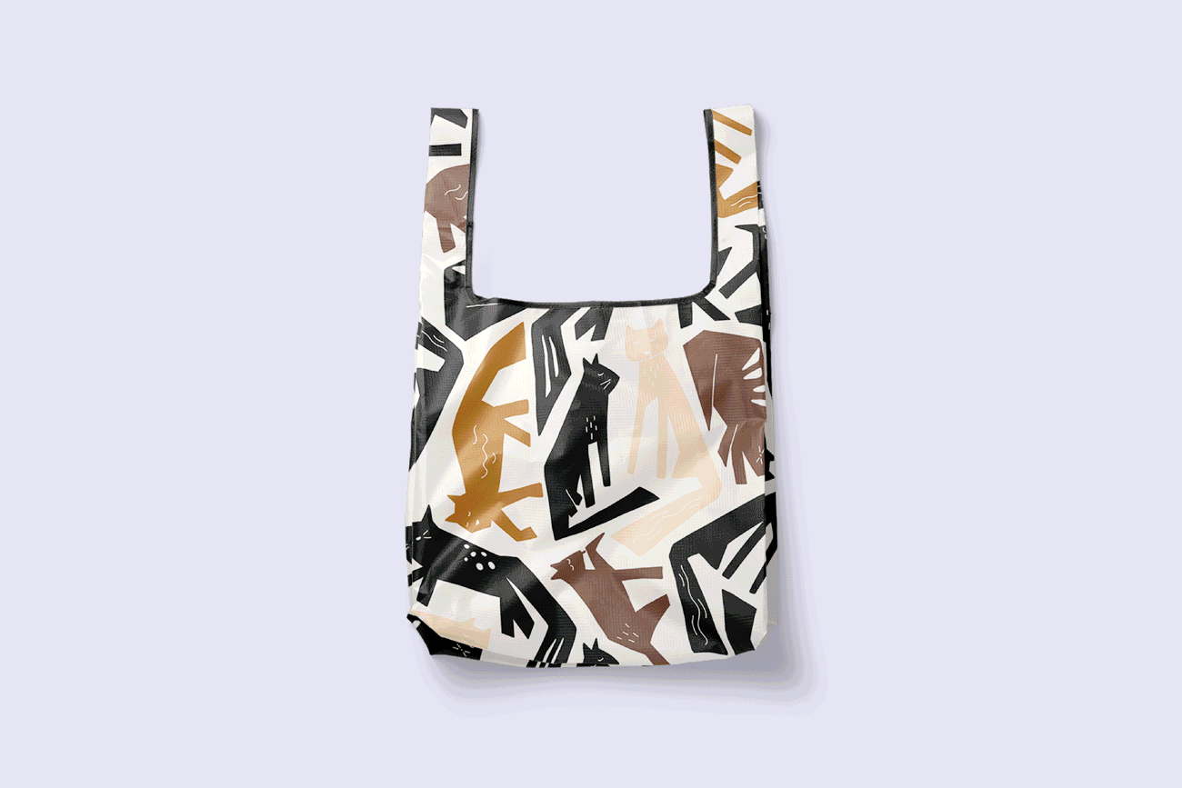 Reusable shopper bags • allover prints for Aldi USA